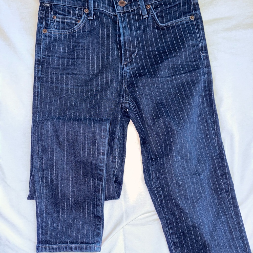 Women’s Blue Striped Jeans